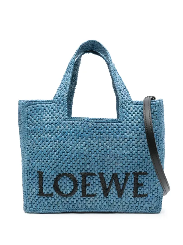 【新品】ロエベ トートバッグ ノベルティ CRAFTED WORLD 青色 LOEWE ロエベ フォント トートバッグ S | ブルー | FARFETCH JP