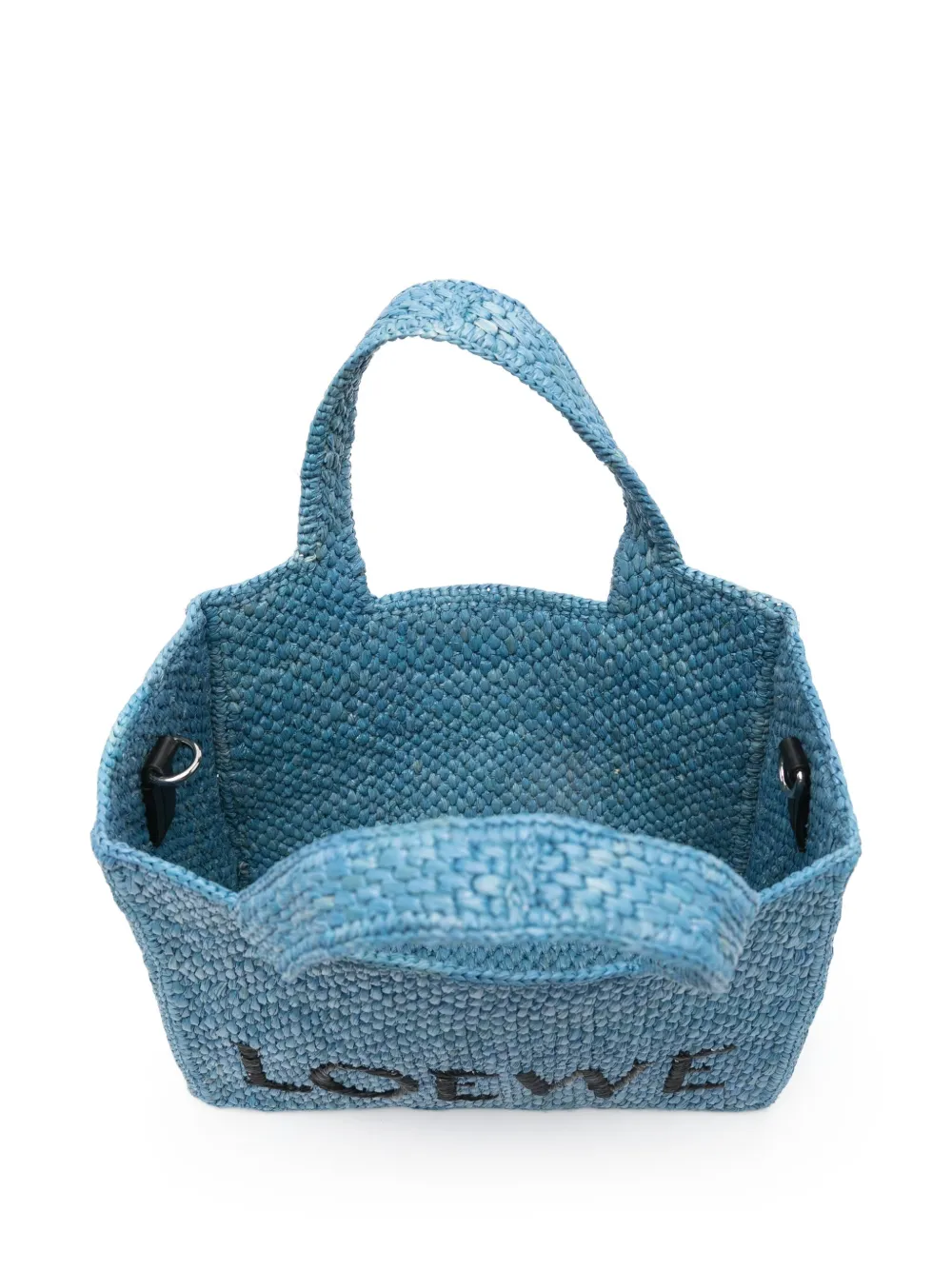 LOEWE Font kleine shopper Blauw