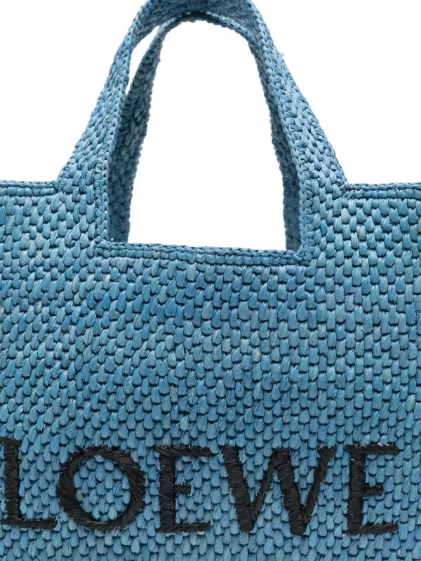 LOEWE ロエベ フォント トートバッグ S | ブルー | FARFETCH JP