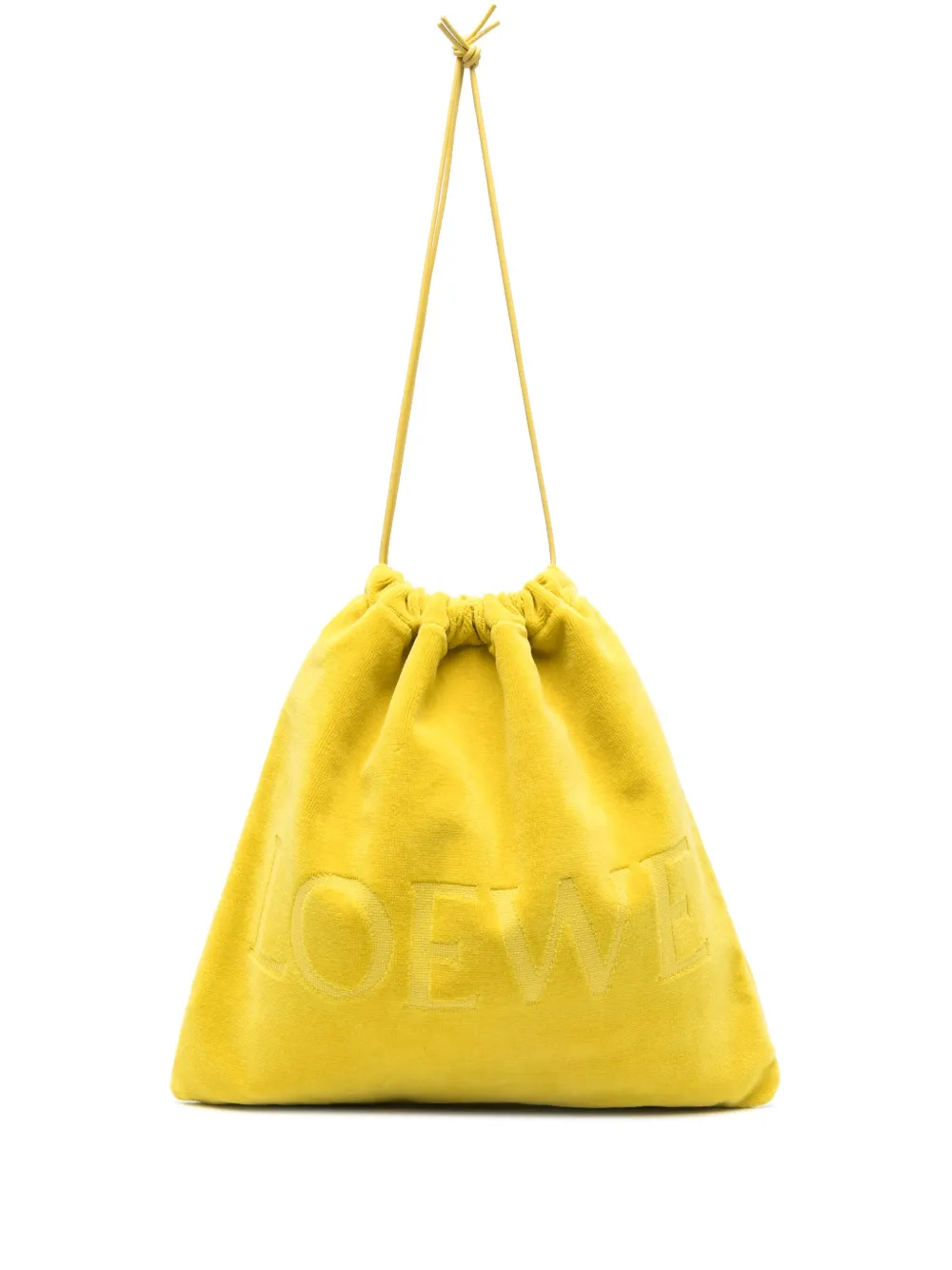 LOEWE ロゴ クラッチバッグ - イエロー LOEWE ロゴ クラッチバッグ - イエロー