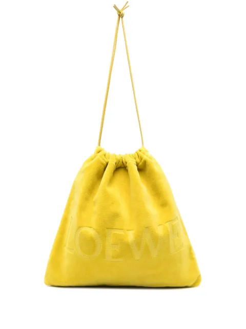 LOEWE logo-jacquard clutch bag