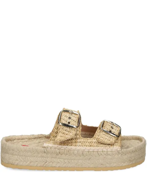 Love Moschino alpargatas con doble hebilla