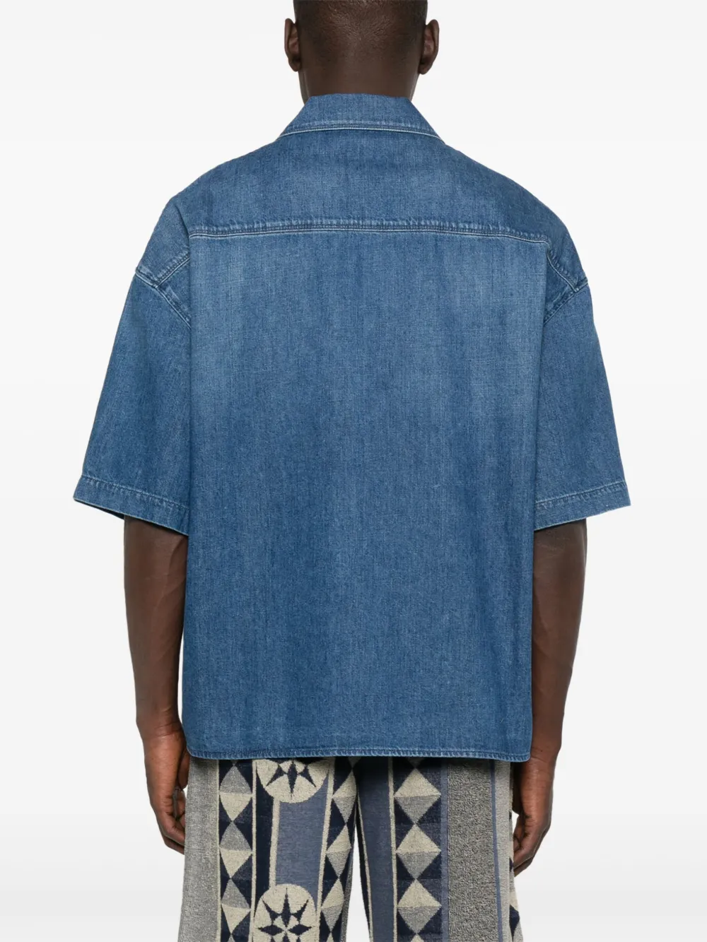 LOEWE Overhemd met Anagram-patch Blauw