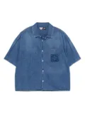 LOEWE Anagram-patch shirt - Blue