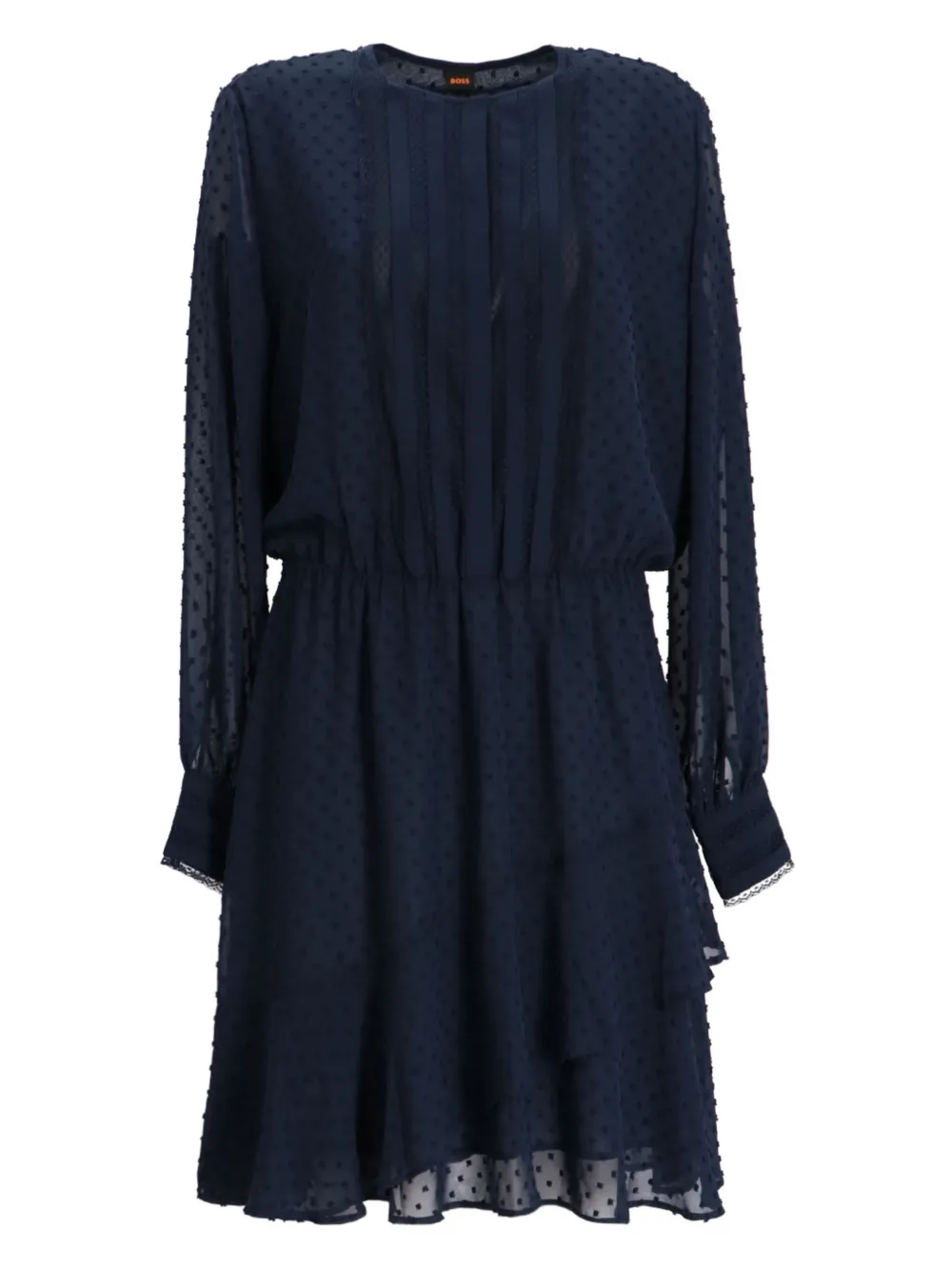BOSS Geplooide mini-jurk Blauw