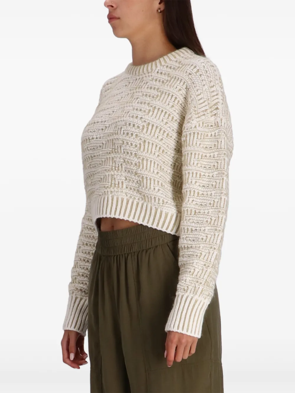BOSS Flomira trui Beige