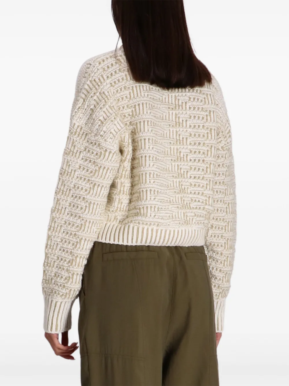 BOSS Flomira trui Beige