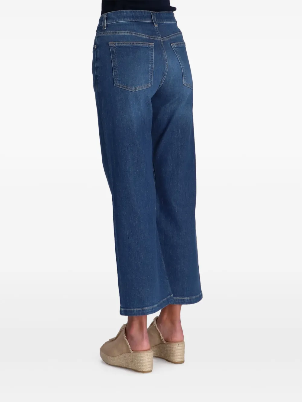 BOSS Cropped jeans Blauw