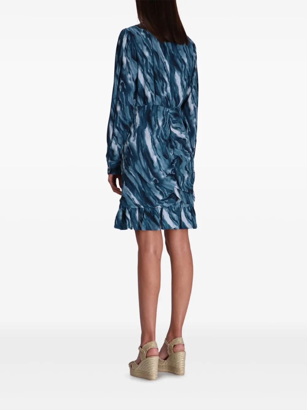 BOSS Mini-jurk met abstract patroon Blauw