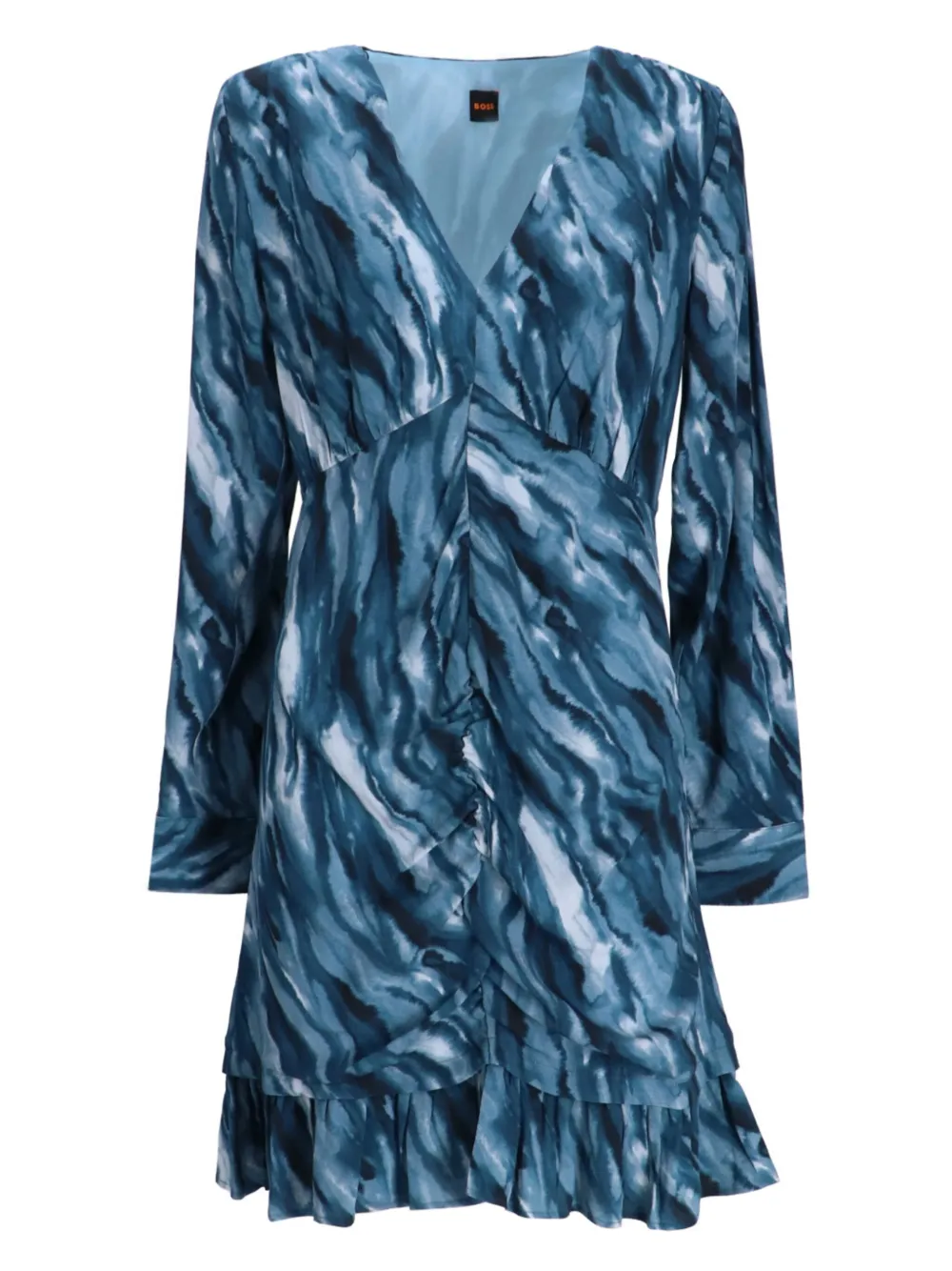 BOSS Mini-jurk met abstract patroon Blauw