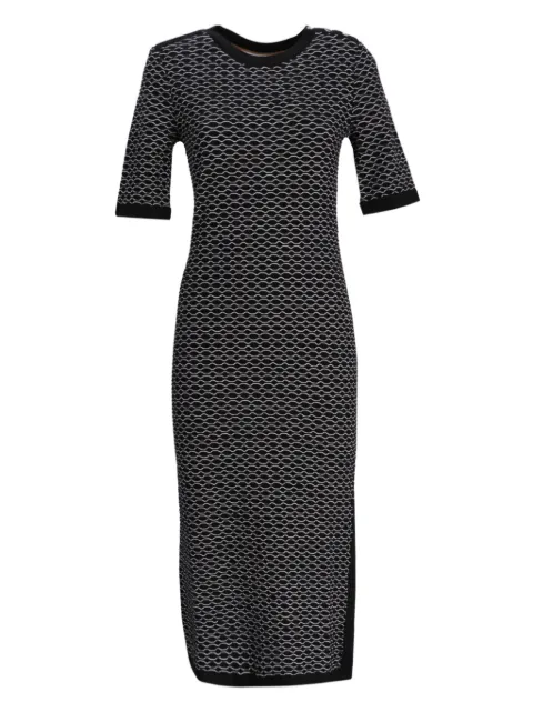 BOSS vestido midi con estampado geométrico