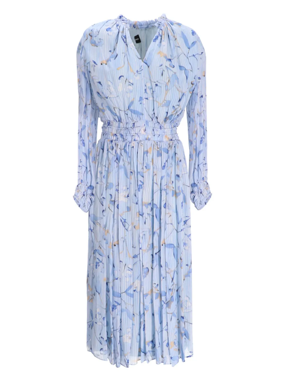 BOSS Midi-jurk met bloemenprint Blauw