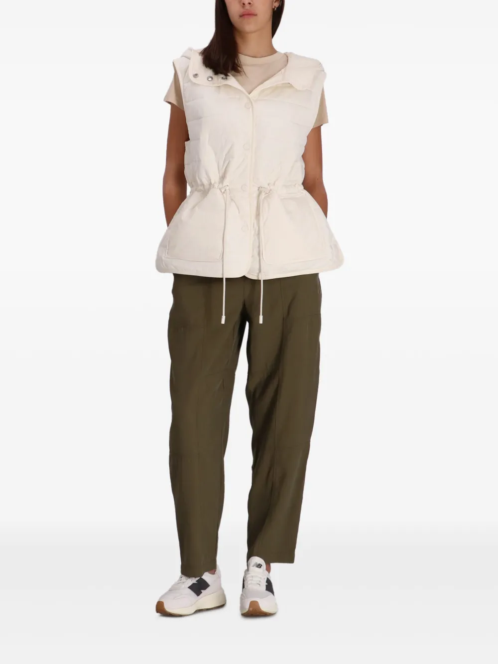 BOSS Bodywarmer met capuchon Beige