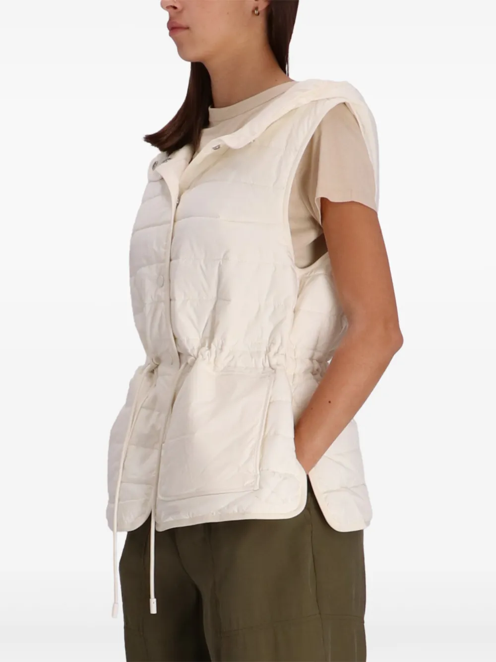 BOSS Bodywarmer met capuchon Beige