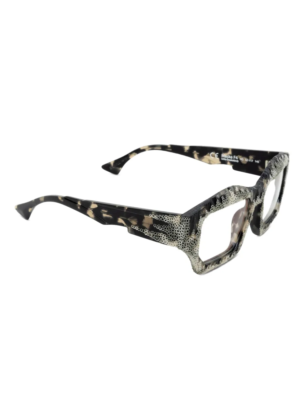 Kuboraum geometric-frame embellished glasses | Men | Image 2