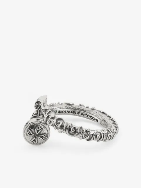 Emanuele Bicocchi brushed-finish ring 