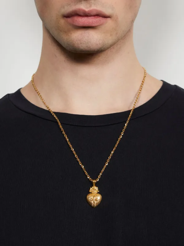 Emanuele Bicocchi Sacred Heart Necklace | Gold | FARFETCH HK