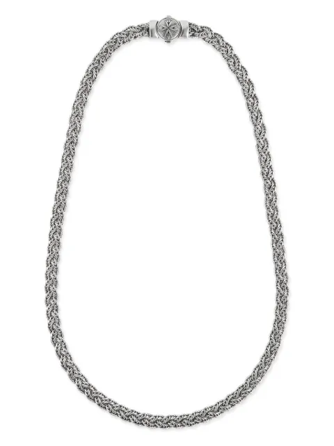 Emanuele Bicocchi collier plat à design tressé