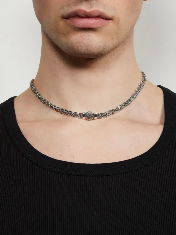 Emanuele Bicocchi ダイヤカット ネックレス | シルバートーン