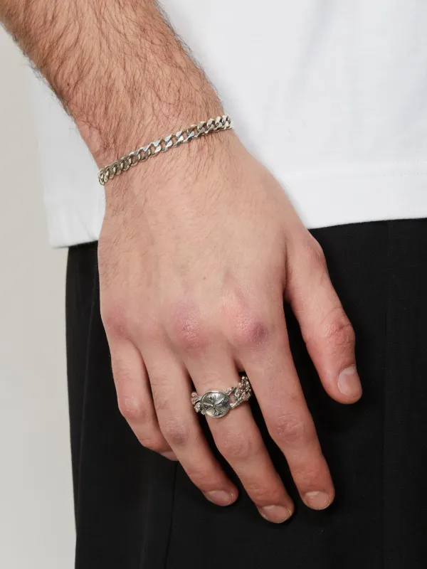 o*k様 Emanuele Bicocchi ビコッキ 指輪シルバー 22～23 Emanuele Bicocchi Flourish Chain リング | シルバートーン | FARFETCH JP