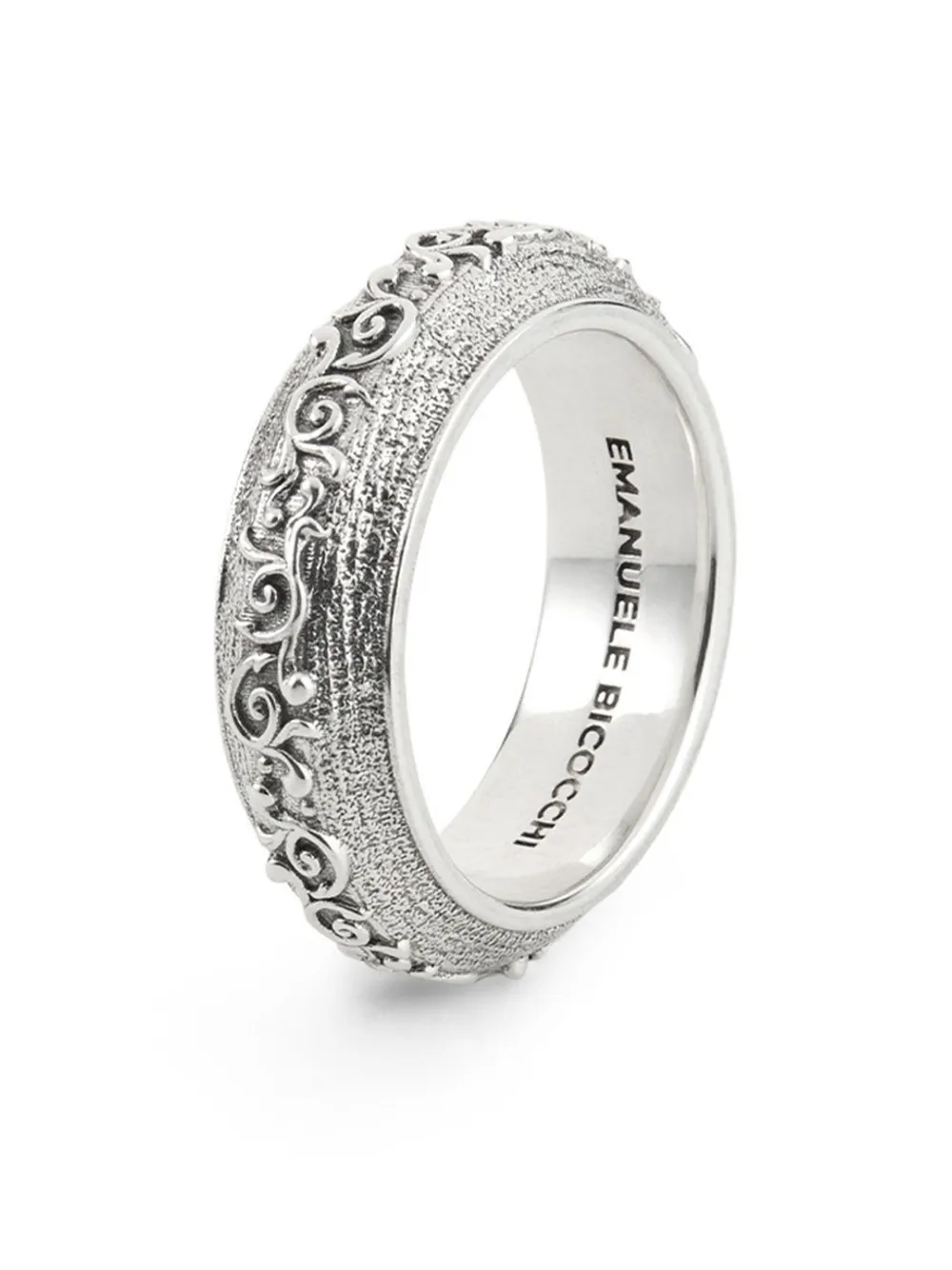 Emanuele Bicocchi anillo Flourish Band | plateado | Image 1