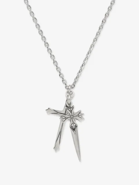 Emanuele Bicocchi large Pugnale+Cross necklace