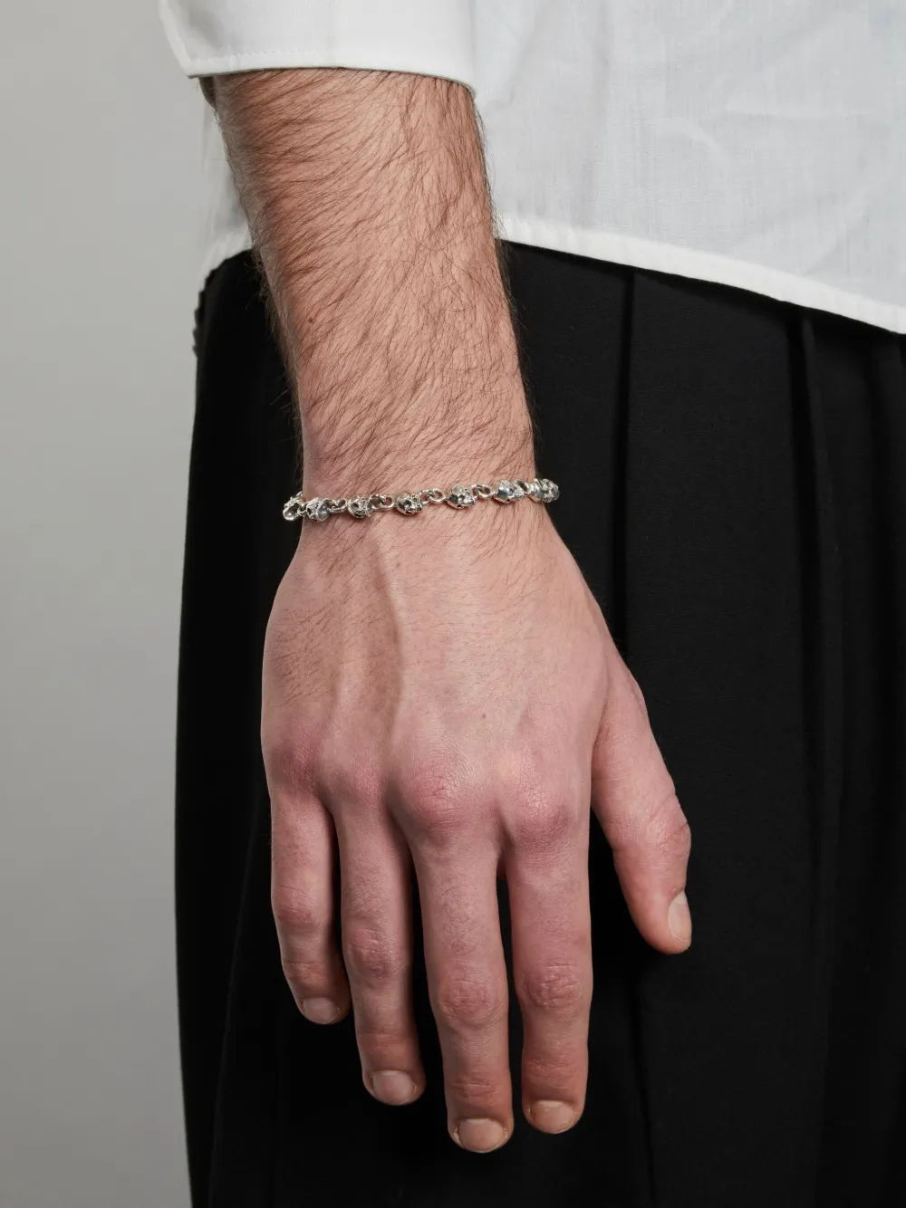 Emanuele Bicocchi Multi-skull Bracelet In 银色