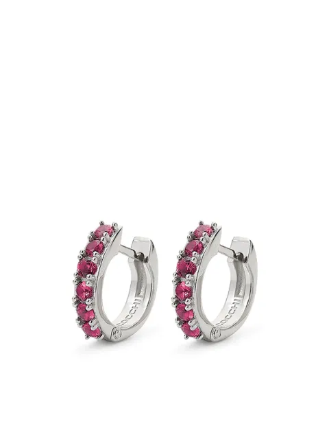 Emanuele Bicocchi crystal hoop earrings