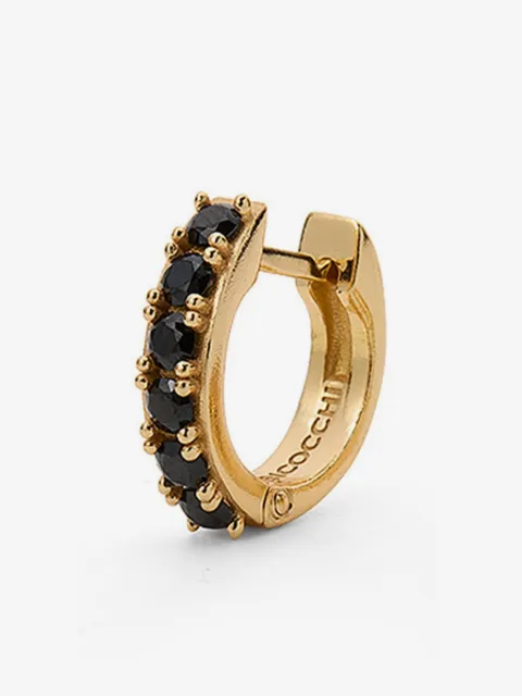Emanuele Bicocchi logo-engraved hoop earring