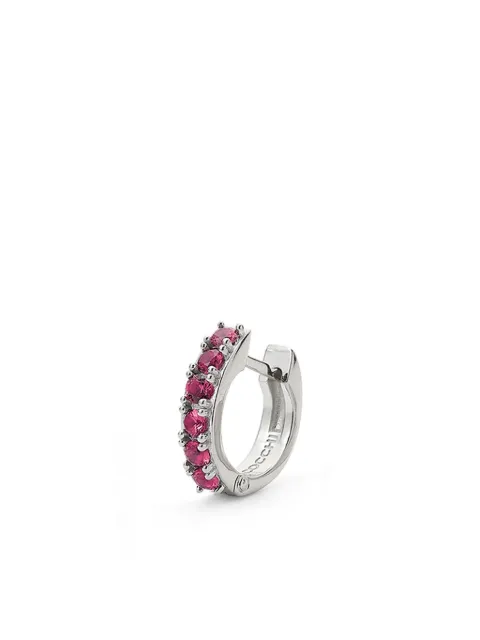 Emanuele Bicocchi logo-engraved hoop earring