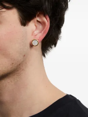 【関税込み】Emanuele Bicocchi ゴールド Bolt シングルピアス Emanuele Bicocchi EB Crest シングルピアス | ゴールドトーン