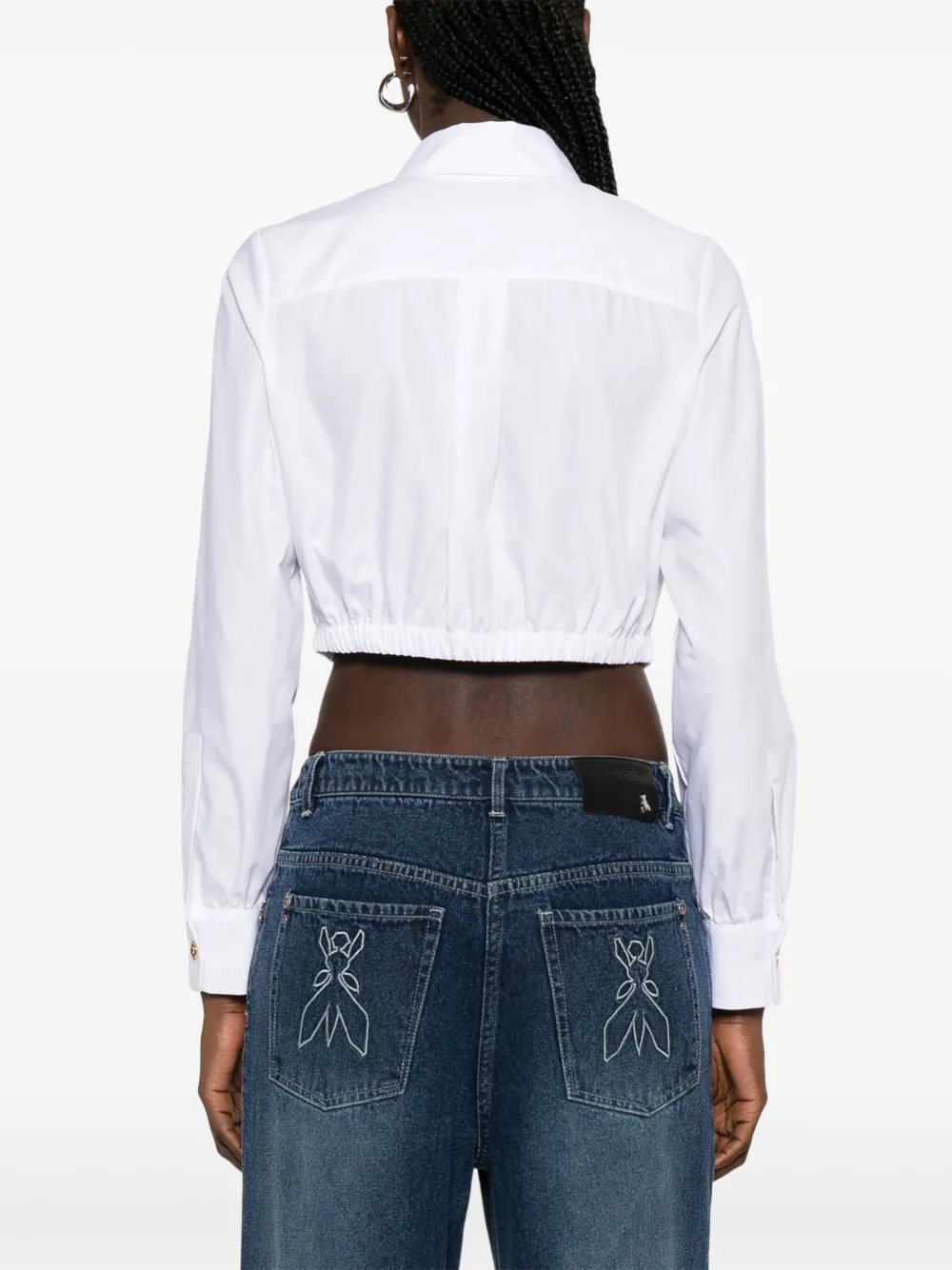 Elisabetta Franchi Katoenen blouse Wit