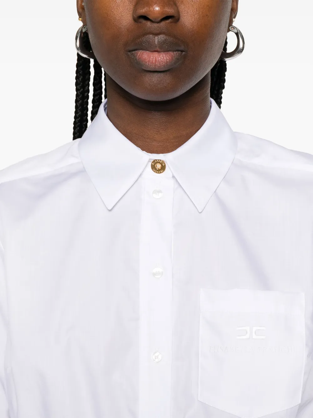 Elisabetta Franchi Katoenen blouse Wit