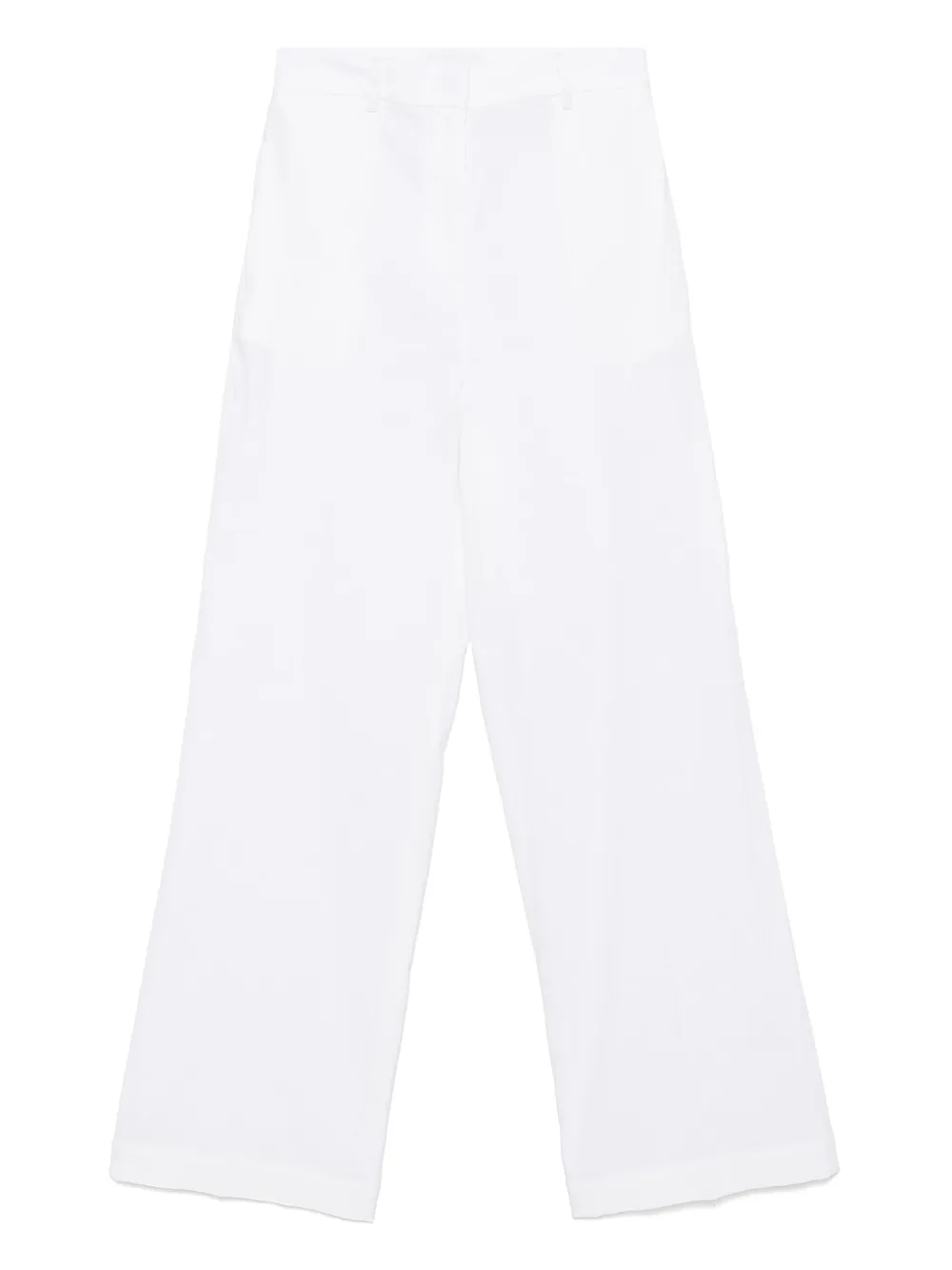 Shop Fabiana Filippi Straight-leg Trousers In White