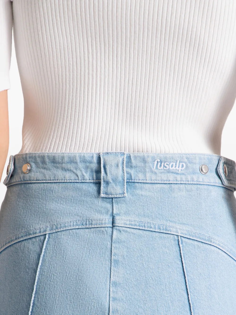 Fusalp Noaleri Vertical-seamed Jeans In Blue