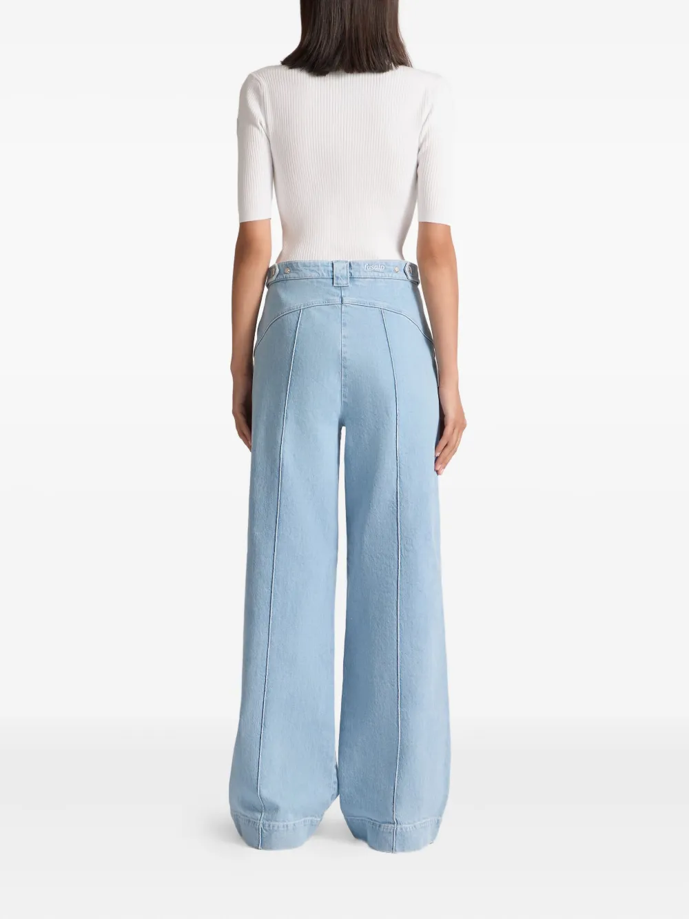 Fusalp Noaleri Vertical-seamed Jeans In Blue