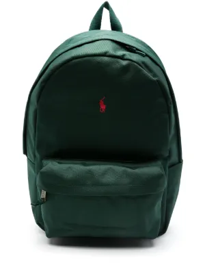 POLO RALPH LAUREN KIDS Polo Pony-embroidered backpack