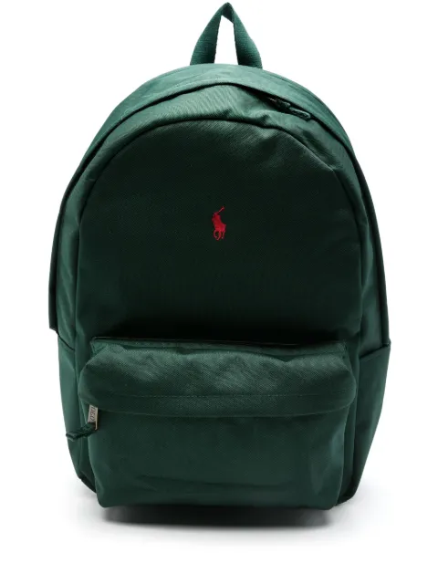 POLO RALPH LAUREN KIDS Polo Pony-embroidered backpack