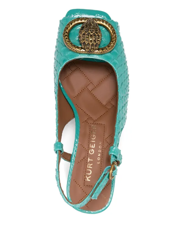 Kurt Geiger London 60mm eagle-head Sandals | Green | FARFETCH