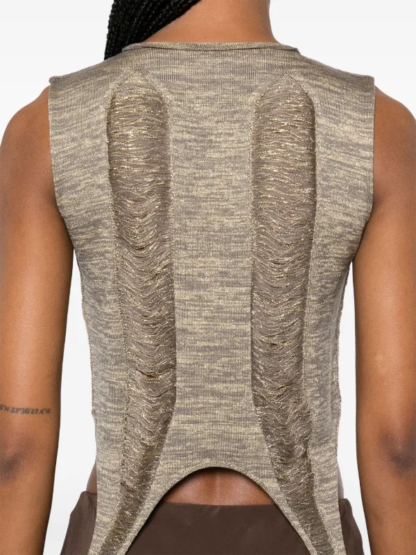 Rick Owens Tanja Top | Gold | FARFETCH