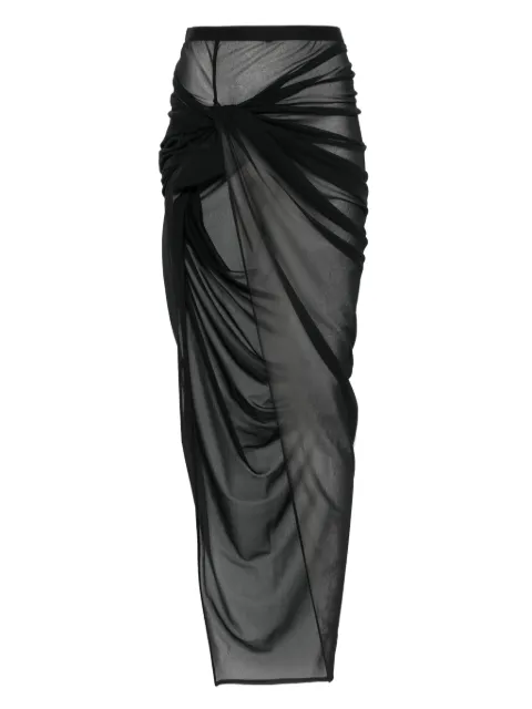 Rick Owens Lilies Twist Edfu asymmetric skirt 
