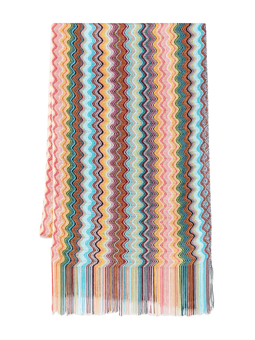 Missoni Sjaal met zigzag-patroon Blauw