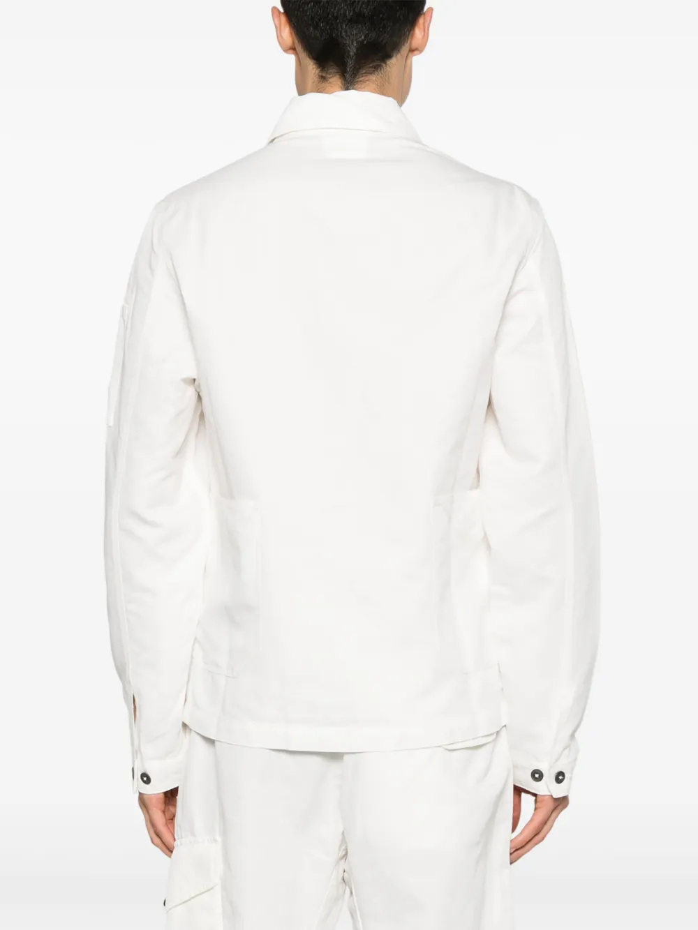 C.P. Company Shirtjack met Lens-details Wit