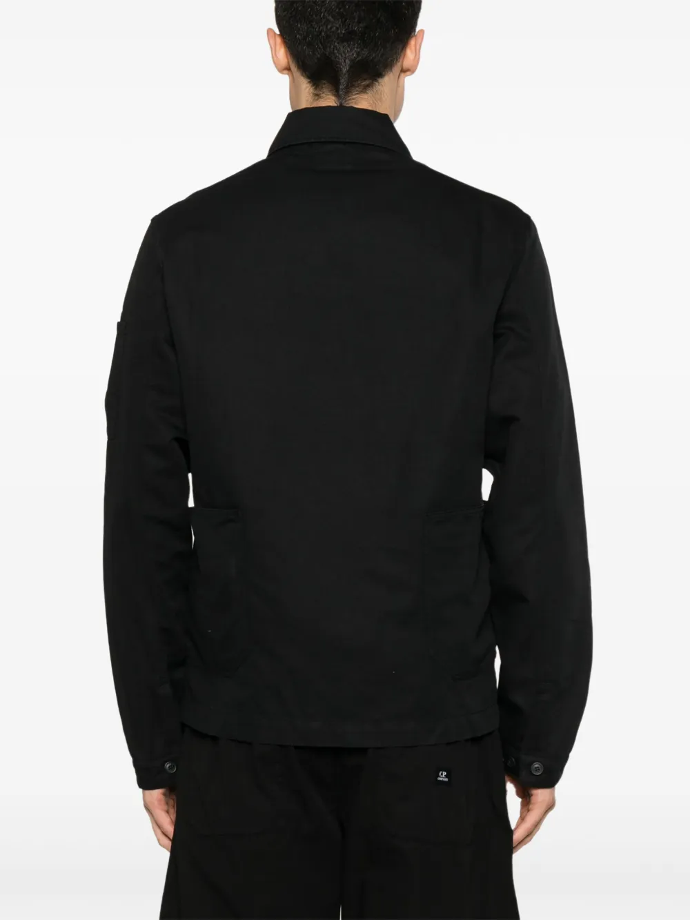 C.P. Company Shirtjack met Lens-details Zwart