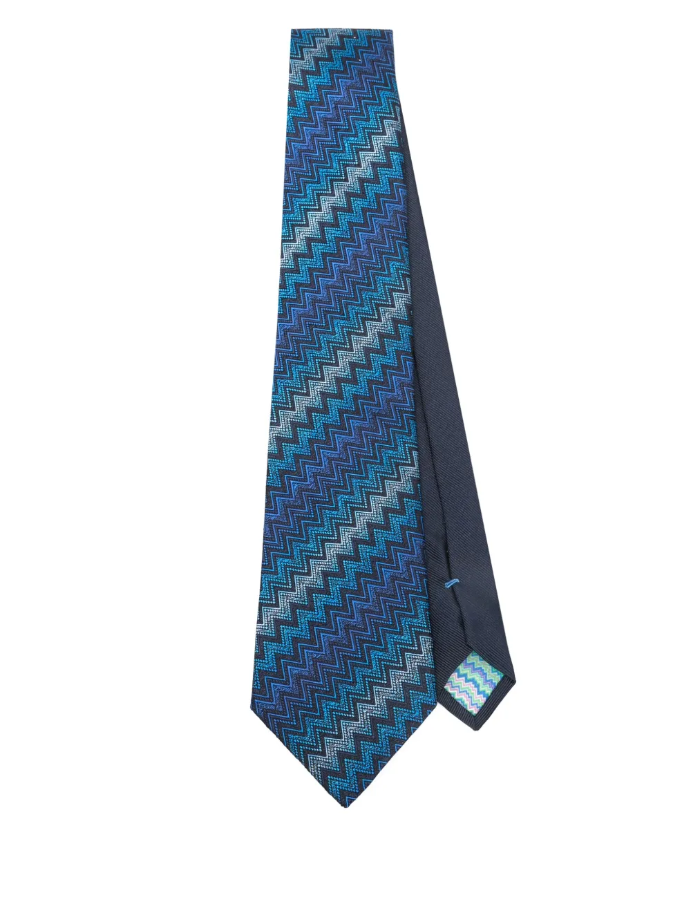 Missoni cravate à motif zig-zag | bleu | Image 1