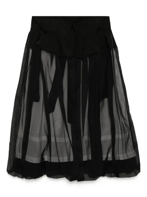 Toga falda con diseño retorcido