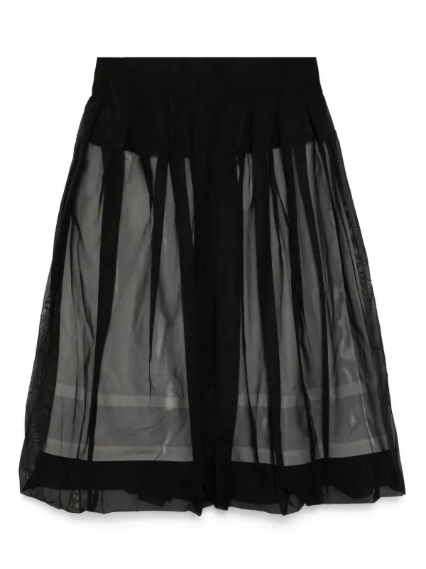 TOGA PULLA（トーガ プルラ）の「TOGA PULLA(トーガプルラ TOGA◆スカート/O/ポリエステル/BLK/ストライプ/TA31-FG043