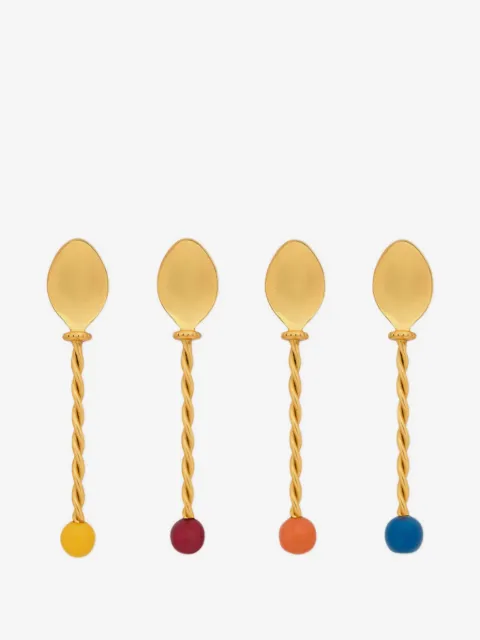 Bitossi Home set de cuatro cucharas de postre Torchon