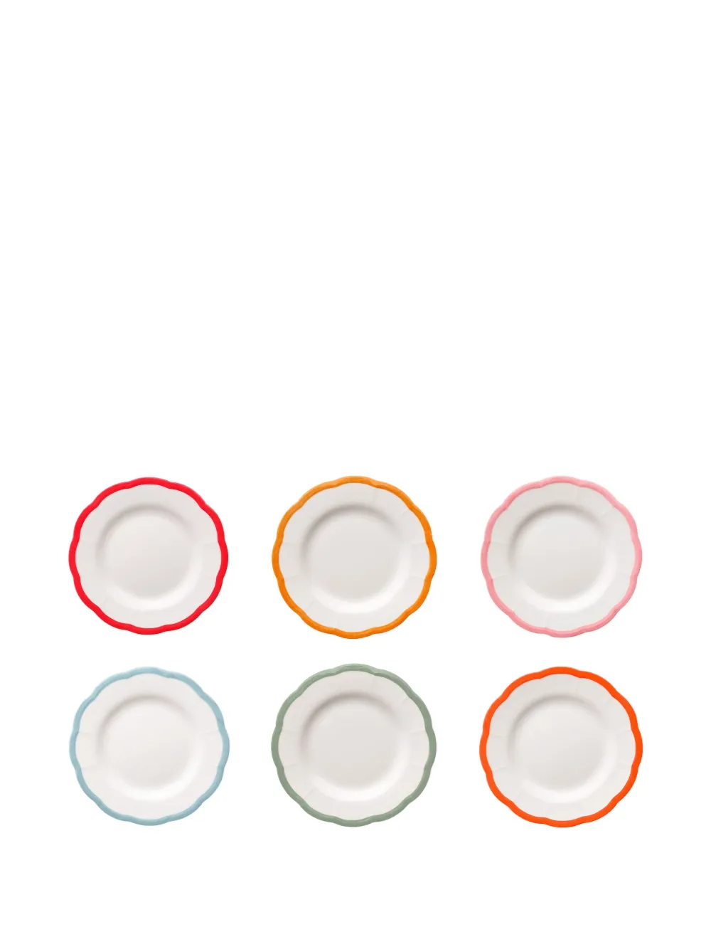 Bitossi Home Petalo bread plate (set of six) | White | Image 1