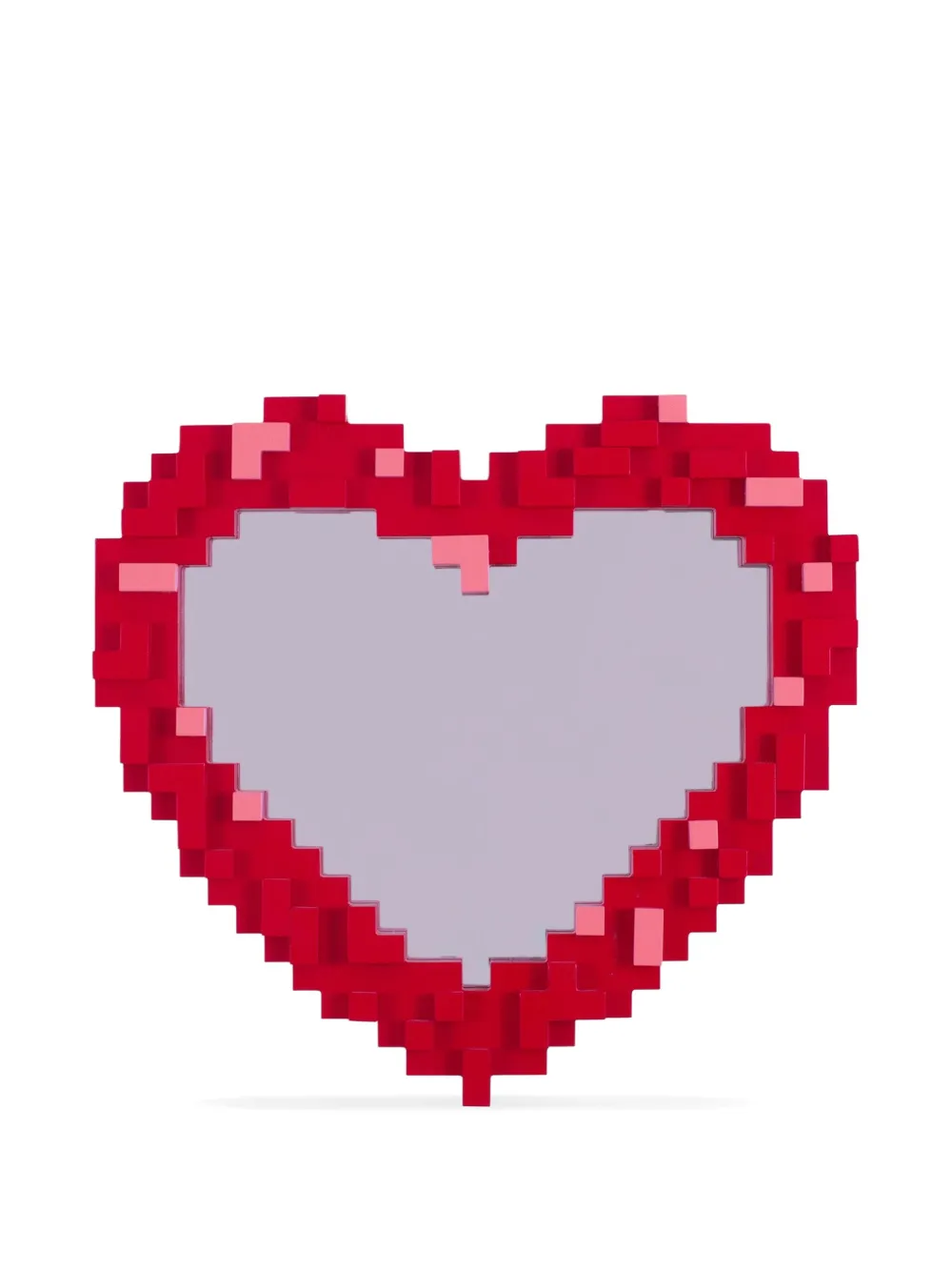 Seletti heart-shaped pixelated mirror | Red | Image 1